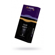 Презервативы Domino CLASSIC Color Beauty, разноцветные, 6 шт